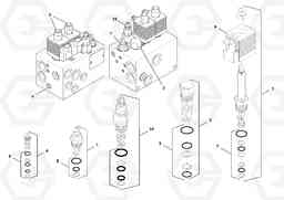 55469 Valve OMNI 318 SCREED PF6110, PF6160, PF6170, Volvo Construction Equipment
