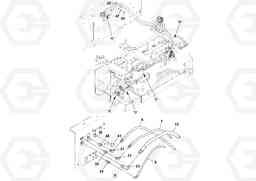 58652 Hydraulic installation OMNI 318 SCREED PF6110, PF6160, PF6170, Volvo Construction Equipment