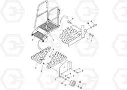 25114 Step Installation OMNI 318 SCREED PF6110, PF6160, PF6170, Volvo Construction Equipment