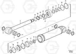 86872 Boom cylinder, adjustable 2nd EW210C, Volvo Construction Equipment