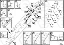 85422 Grease Piping EW160C, Volvo Construction Equipment