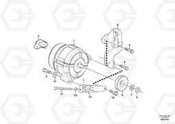 27270 Alternator with assembling details ABG8820/ABG8820B ABG8820 S/N 21098-23354 ABG8820B S/N 23355-, Volvo Construction Equipment