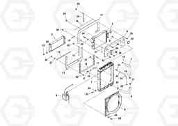 47703 Oil Cooler Assembly SD116DX/SD116F S/N 197542 -, Volvo Construction Equipment
