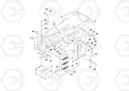 105986 Rear Frame Installation SD160DX/SD190/SD200 S/N 197386 -, Volvo Construction Equipment