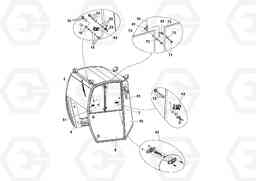 14761 Cab Assembly SD116DX/SD116F S/N 197542 -, Volvo Construction Equipment