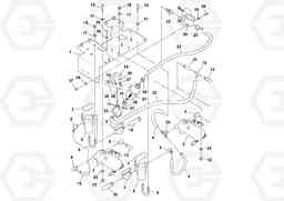 63777 Pump and Water Hose Assembly DD112HF/DD118HF/HA/HFA S/N 197518 -, Volvo Construction Equipment