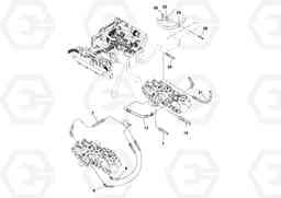 61455 Rear Hose Installation DD112HF/DD118HF/HA/HFA S/N 197518 -, Volvo Construction Equipment