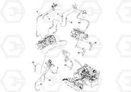 49056 Rear Hoses Installation DD132HF/DD138HF/HA/HFA S/N 197527-, Volvo Construction Equipment