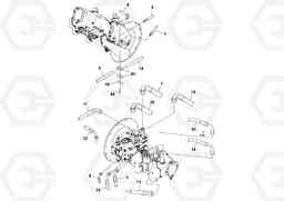 49312 Rear Hoses Installation DD132HF/DD138HF/HA/HFA S/N 197527-, Volvo Construction Equipment