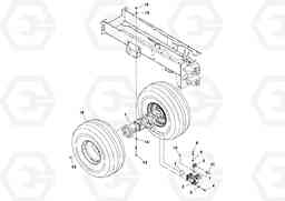 84547 Axle And Wheel Installation SD100C S/N 198060 -, Volvo Construction Equipment