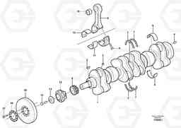 64489 Crankshaft and related parts A35D, Volvo Construction Equipment