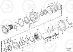 82426 Front axle, Hub reduction EW160C, Volvo Construction Equipment