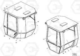 56447 Cab Glass Assembly DD70/DD70HF S/N 197522 -, Volvo Construction Equipment