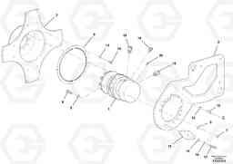 36833 Front Drum Drive Assembly DD70/DD70HF S/N 197522 -, Volvo Construction Equipment