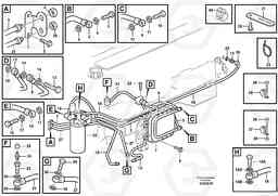 90415 Fuel pipes, fuel pump A35D, Volvo Construction Equipment