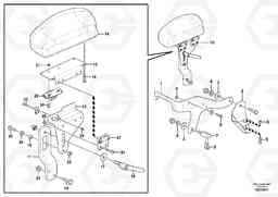 99848 Armrest L45F, Volvo Construction Equipment