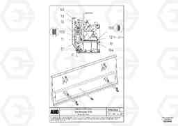 80146 Front wall for extension VB 78 ETC ATT. SCREED 2,5 - 9,0 M ABG8820/ABG8820B, Volvo Construction Equipment