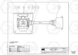 78341 Socket with Cable for extandable screed VB 78 ETC ATT. SCREED 2,5 - 9,0 M ABG8820/ABG8820B, Volvo Construction Equipment