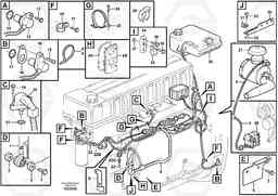 86707 Cable harness, engine ECU A35D, Volvo Construction Equipment