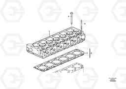 64383 Cylinder head with fitting parts A35D, Volvo Construction Equipment