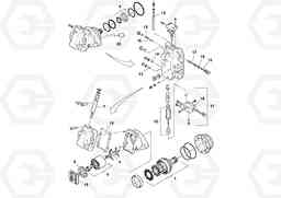 98584 Traction Drive Motor PF2181 S/N 197473-, Volvo Construction Equipment