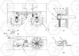 78554 Bogie Steering Arrangement PF2181 S/N 200987-, Volvo Construction Equipment