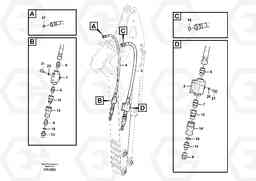 104972 Working hydraulic, hammer and shear for dipper arm EW60C, Volvo Construction Equipment