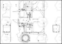 98812 Fuel Tank/Wash-down Arrangement PF4410 S/N 197449-, Volvo Construction Equipment