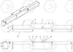 94627 Oscillating Push Roller Assembly PF4410 S/N 197449-, Volvo Construction Equipment