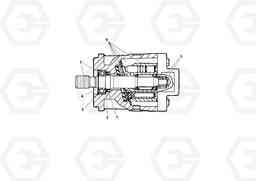 72267 Auger/conveyor Drive Motor PF4410 S/N 375009-, Volvo Construction Equipment