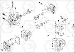 57741 Traction Drive Pump Assembly PF4410 S/N 197449-, Volvo Construction Equipment