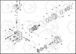 97245 Traction Drive Motor PF4410 S/N 197449-, Volvo Construction Equipment