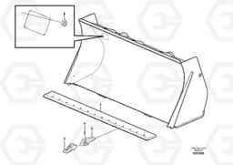 51564 Bucket, straight lip, alt. edge savers or teeth L45F, Volvo Construction Equipment