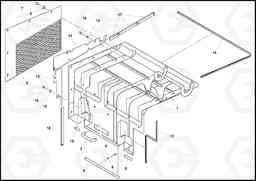 74705 Hood Door Assembly PF4410 S/N 375009-, Volvo Construction Equipment