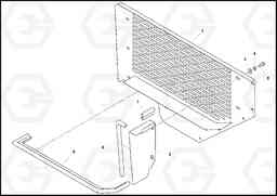 80547 Grill Support Installation PF4410 S/N 375009-, Volvo Construction Equipment