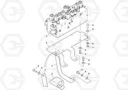 76816 Valve Support PF4410 S/N 375009-, Volvo Construction Equipment