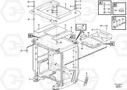 74217 Cab body: roof and floor panel. L350F, Volvo Construction Equipment