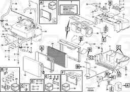 99961 Fresh air inlet, air filter and fan housing. L350F, Volvo Construction Equipment