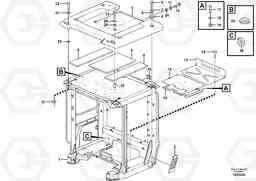 68528 Cab body: roof and floor panel. L60F, Volvo Construction Equipment