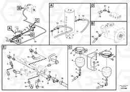 103526 Hydraulic system, upper brake line EW180C, Volvo Construction Equipment