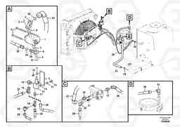 103606 Hydraulic system, oil cooling system EW160C, Volvo Construction Equipment