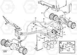 101040 Brake lines, footbrake valve - axles L180F HL HIGH-LIFT, Volvo Construction Equipment