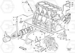 45602 Lubricating oil system EC55C S/N 110001- / 120001-, Volvo Construction Equipment