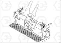 103745 Main Screed Assembly WEDGE-LOCK 10 ELECTRIC, Volvo Construction Equipment