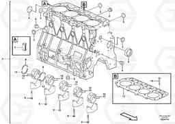 46298 Cylinder block EC55C S/N 110001- / 120001-, Volvo Construction Equipment