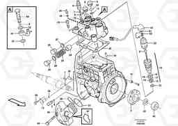 63852 Fuel injection pump with fitting parts EW60C, Volvo Construction Equipment