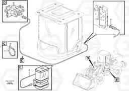 76371 Cable harness for central lubrication. L180F, Volvo Construction Equipment