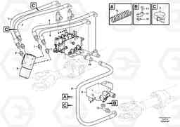 105896 Steering system: cdc valve - orbitrol - connecting block L350F, Volvo Construction Equipment