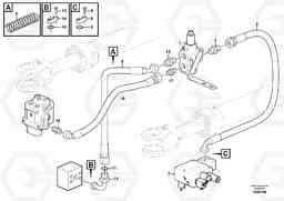 104326 Steering system: priority valve - connecting block - shift valve L350F, Volvo Construction Equipment