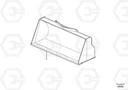 83283 Bucket, straight lip, alt. edge savers or teeth ATTACHMENTS ATTACHMENTS WHEEL LOADERS GEN. F, Volvo Construction Equipment